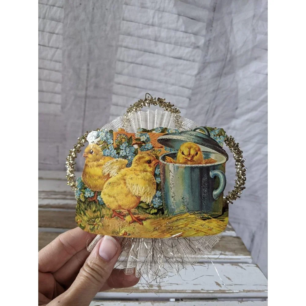 BlumChen Chick‎ Easter ornament cup filigree Xmas t